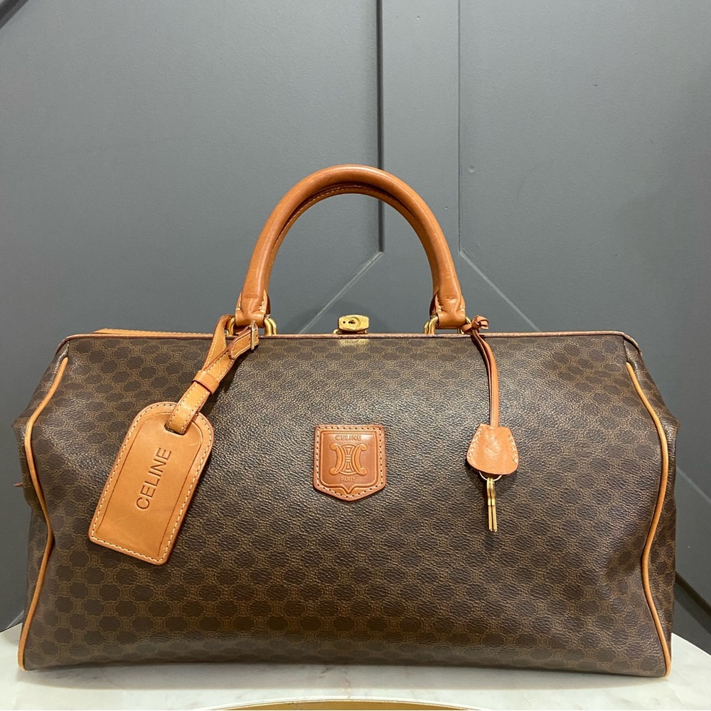 Authentic CELINE Vintage Weekender Travel Bag